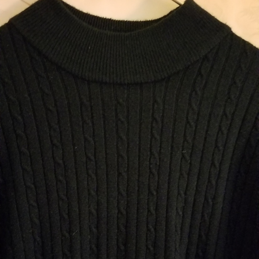 Laura Scott Long Sleeves  Black Sweater. - Picture 3 of 6